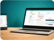 Laptop displaying a Vaillant application