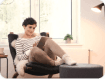 Person relaxing at home